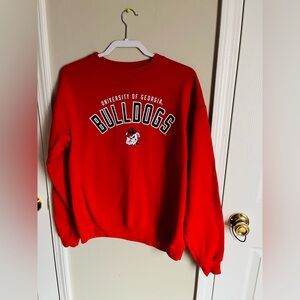 Women’s University of Georgia Bulldogs Red Sweatshirt Medium